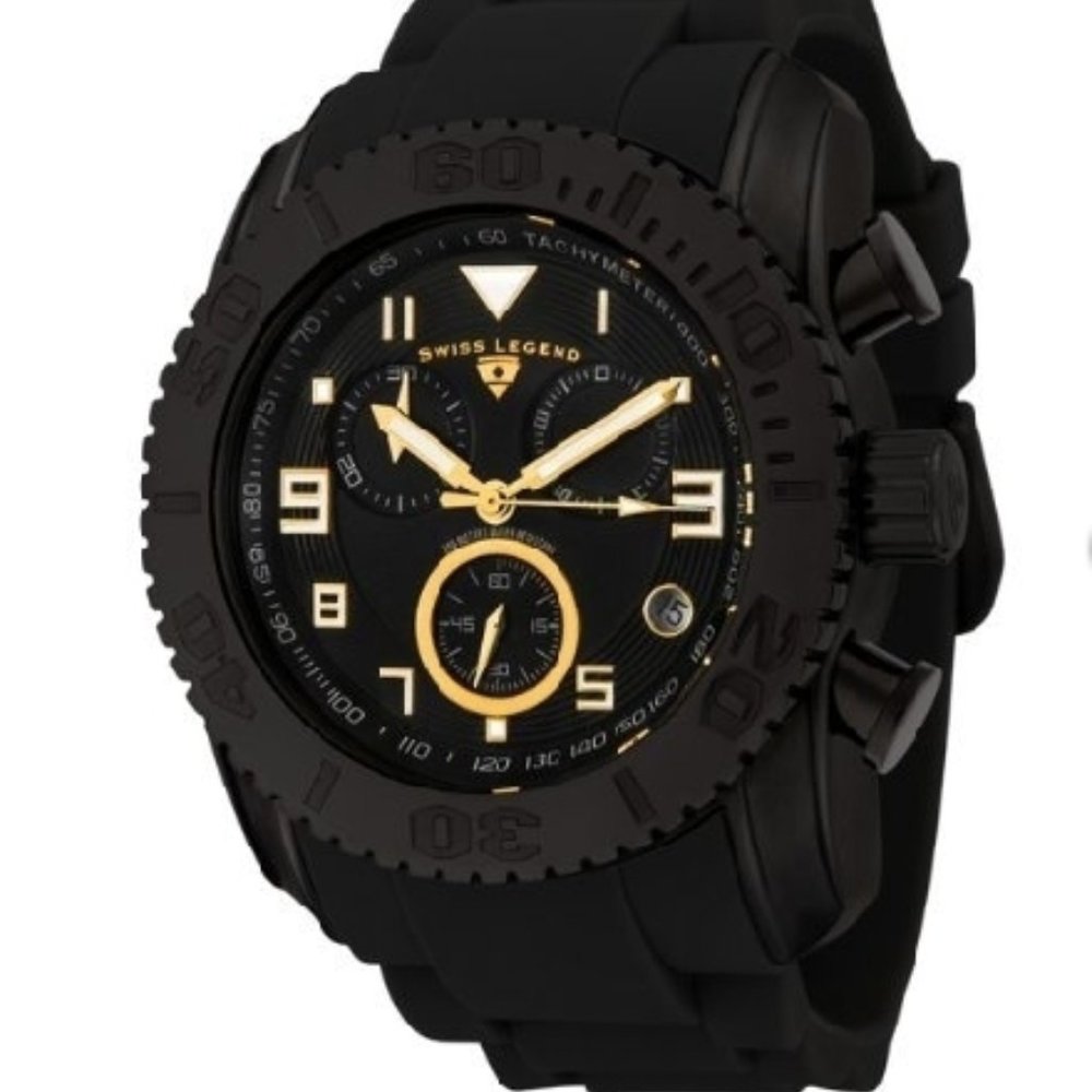 Swiss Legend Men's Black Commander Watch